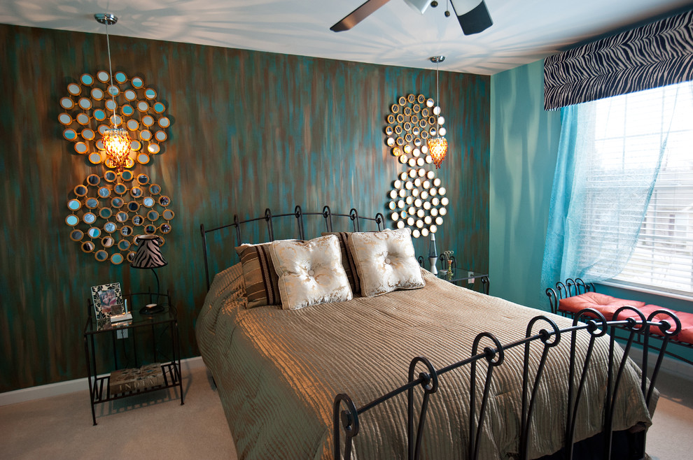 Example of a trendy bedroom design in Other