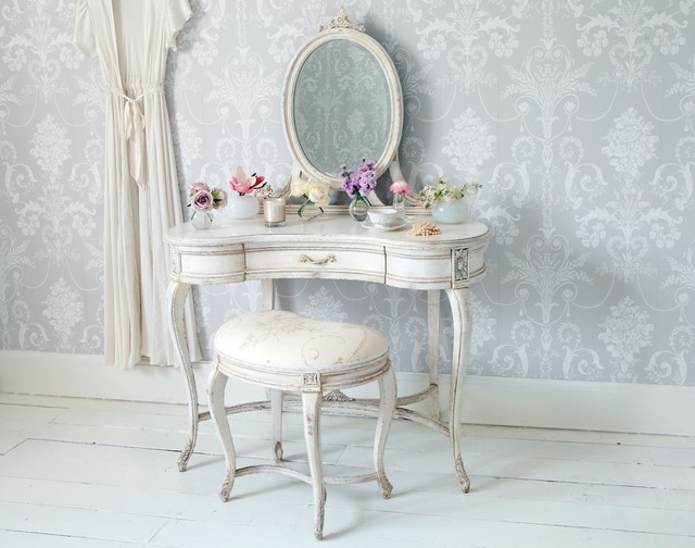 Delphine Shabby Chic Dressing Table - Shabby-chic Style - Bedroom - Sussex  - by French Bedroom | Houzz IE