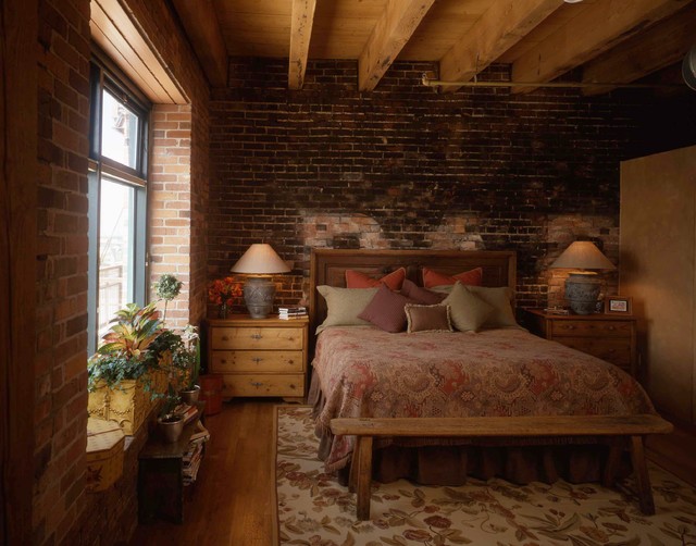 Denver, Ice House Lofts Rustic Bedroom Denver by Hall Design, Inc. Houzz IE