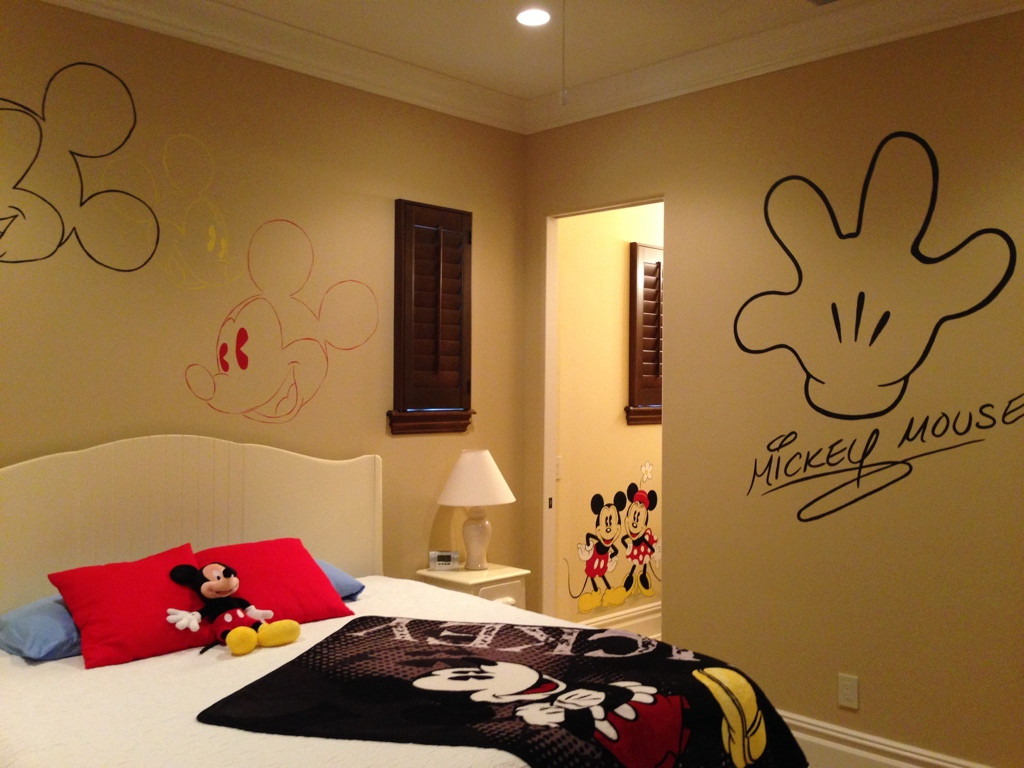 Bedroom Mickey Mouse Wall Painting Ideas Usefull Information