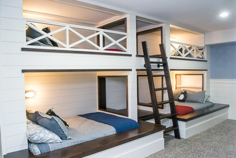 Double Bunk Beds - Craftsman - Bedroom - Indianapolis