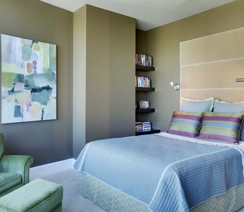 Inspiration for a contemporary bedroom remodel in Seattle