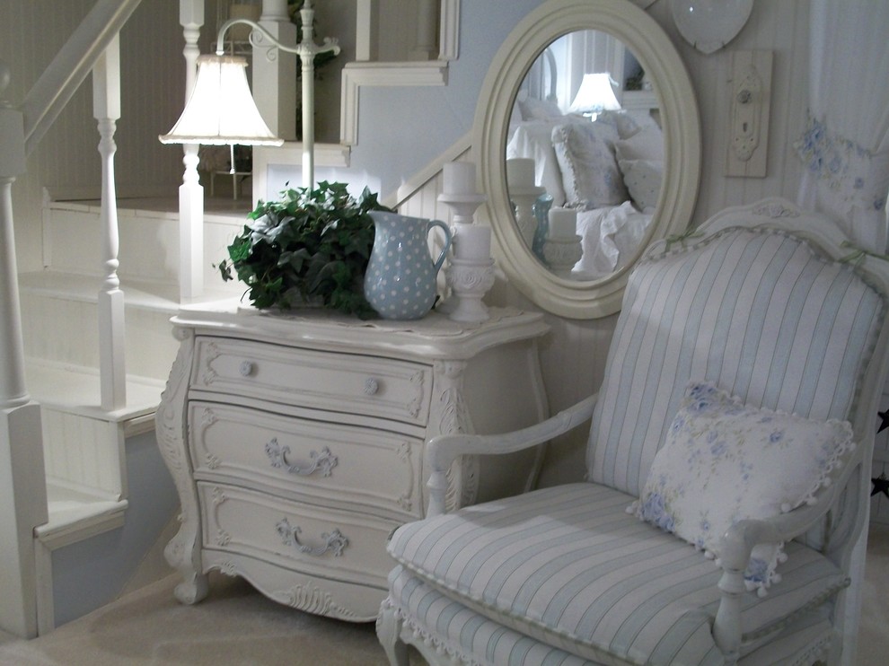 Bedroom - shabby-chic style bedroom idea in Other