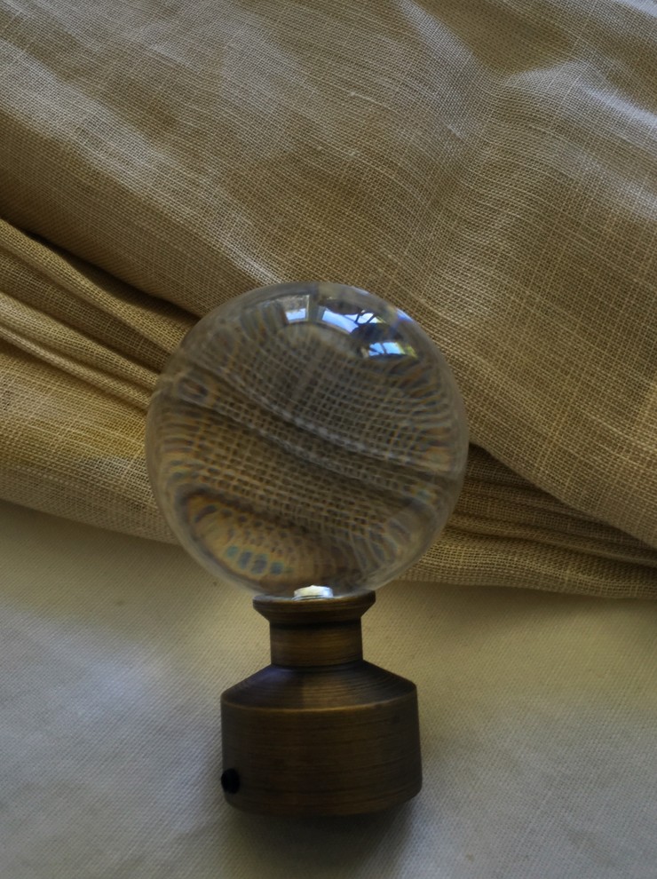 Drapery Hardware/Finial Close up Traditional Bedroom Chicago by