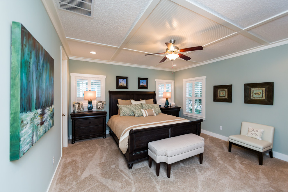 Photo of a beach style bedroom in Jacksonville.