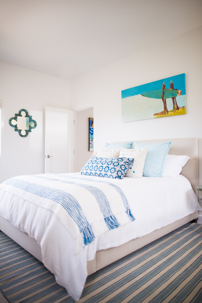 This is an example of a nautical bedroom in Santa Barbara.