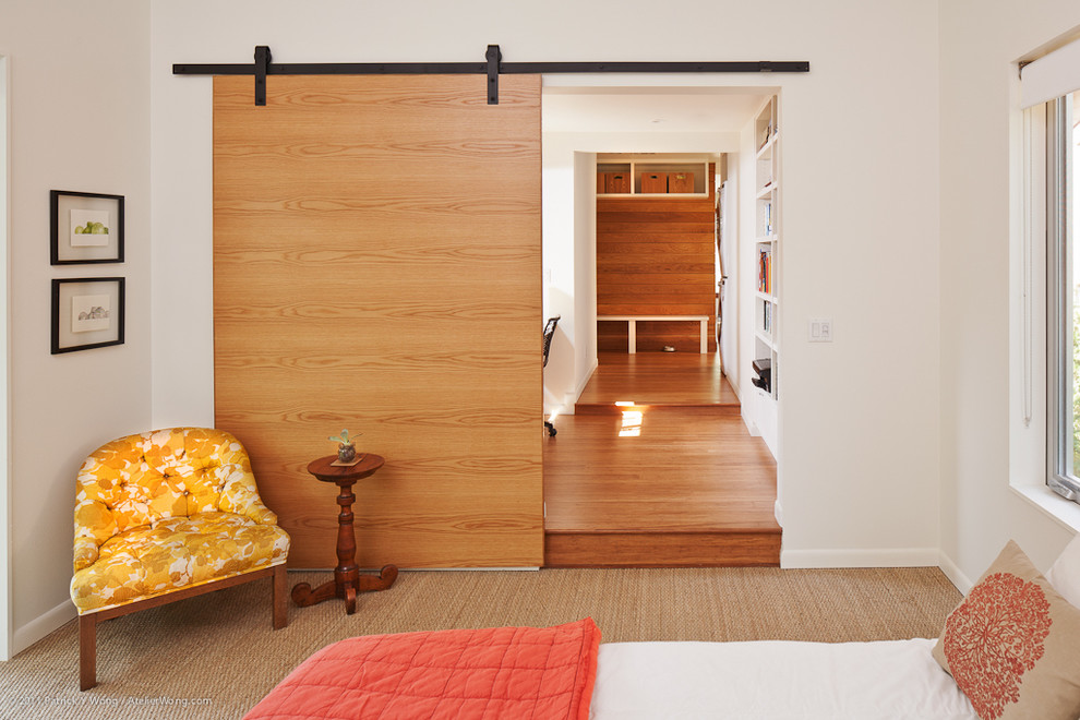 Bedroom - contemporary bedroom idea in Austin