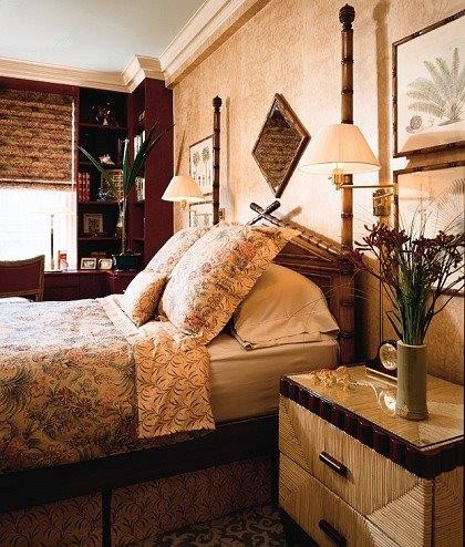 Photo of a world-inspired bedroom in New York.