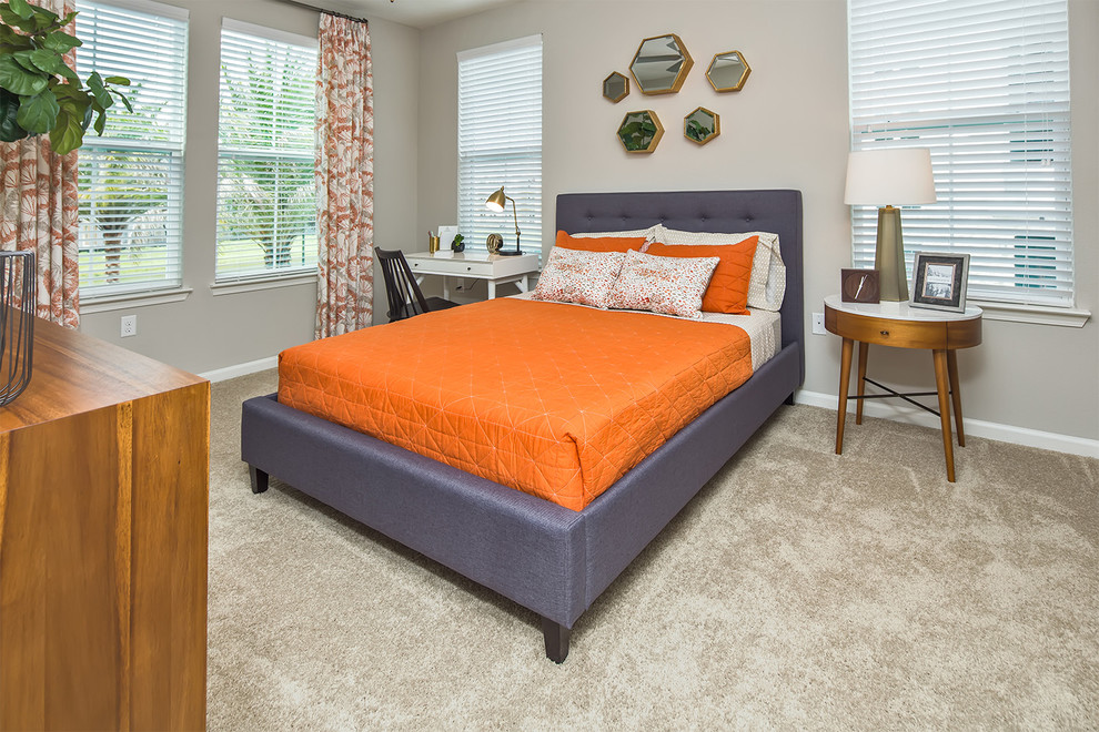 Elan Clubhouse & Apartment Design Contemporary Bedroom Orlando by Beasley & Henley