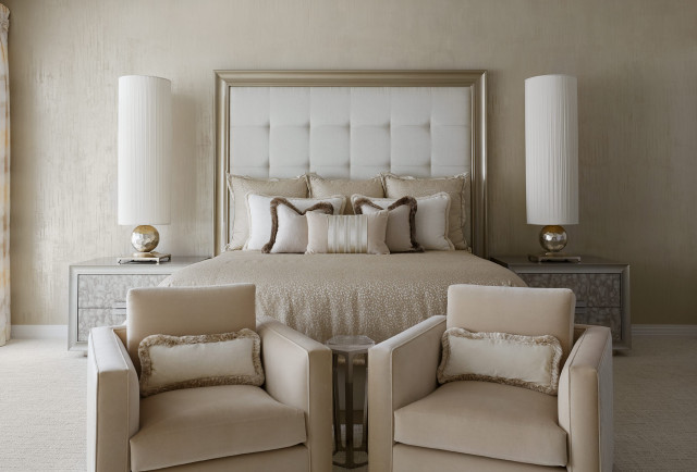 Elegantly Tall Table Lamps Provide the "Wow" - Contemporary - Bedroom -  Chicago - by Interior Enhancement Group, Inc. | Houzz