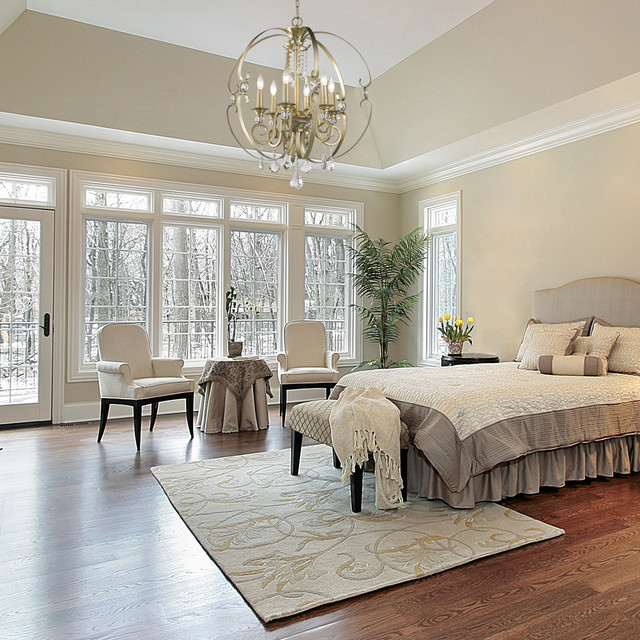 Ella Chandelier Klassisch modern Schlafzimmer Los Angeles von