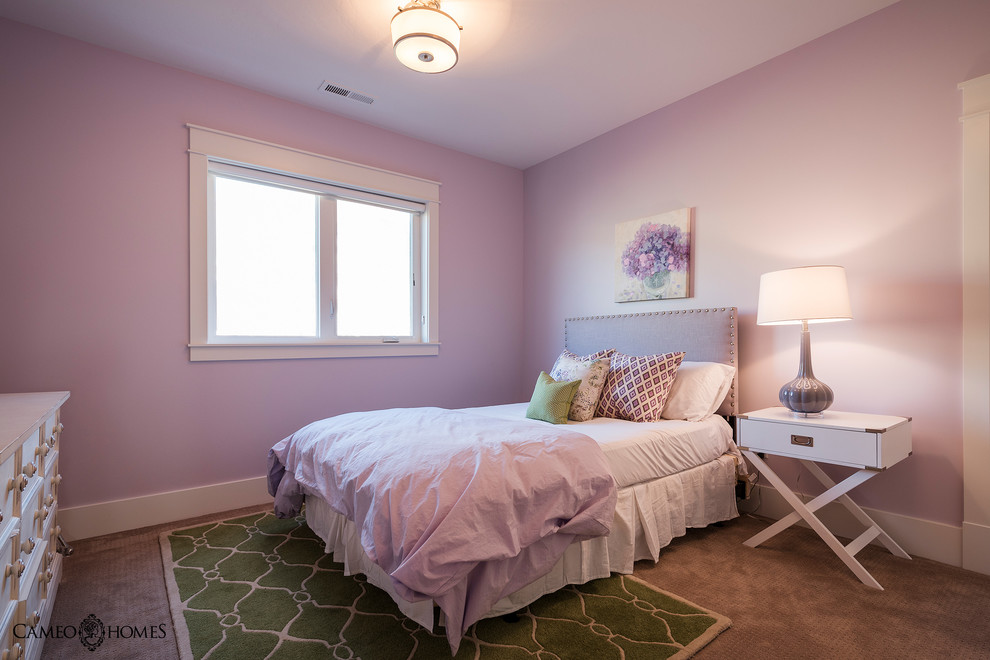 Elegant bedroom photo in Salt Lake City