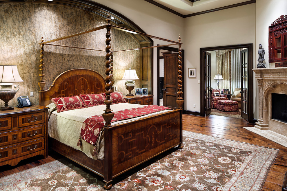 English Manor Traditional Bedroom Houston by JAUREGUI Architecture Interiors
