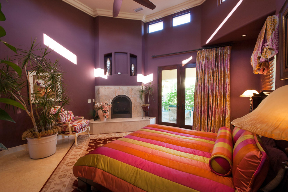 ロサンゼルスにある地中海スタイルのおしゃれな寝室