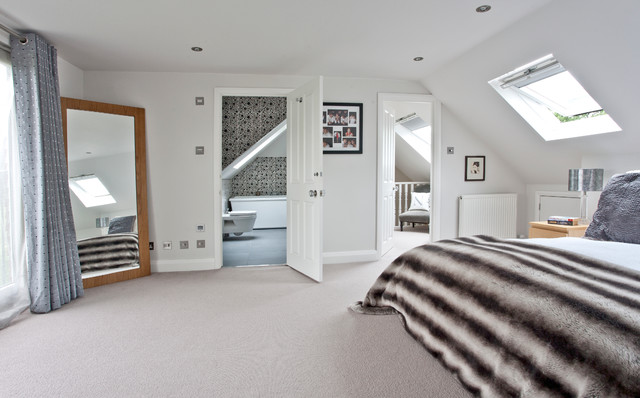 Esher Hip To Gable Loft Conversion - Contemporary - Bedroom - Surrey - by  A1 Lofts and Extensions | Houzz IE