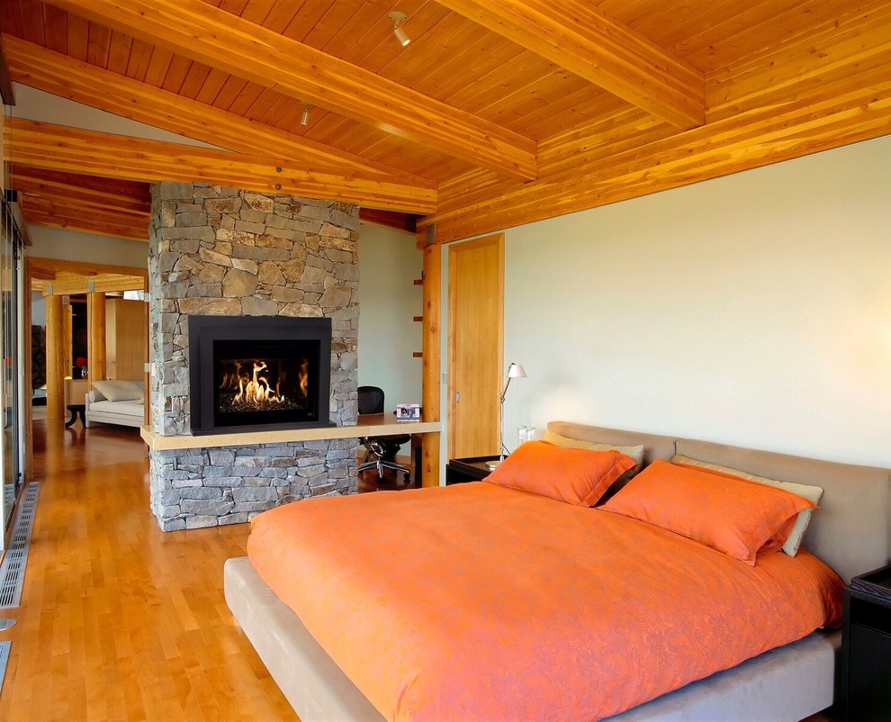 This is an example of a rustic bedroom in Salt Lake City.