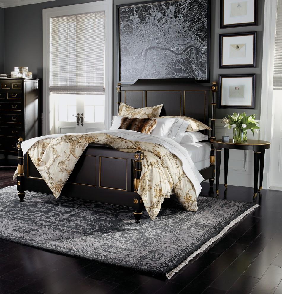 Inspiration for a traditional bedroom in New York.