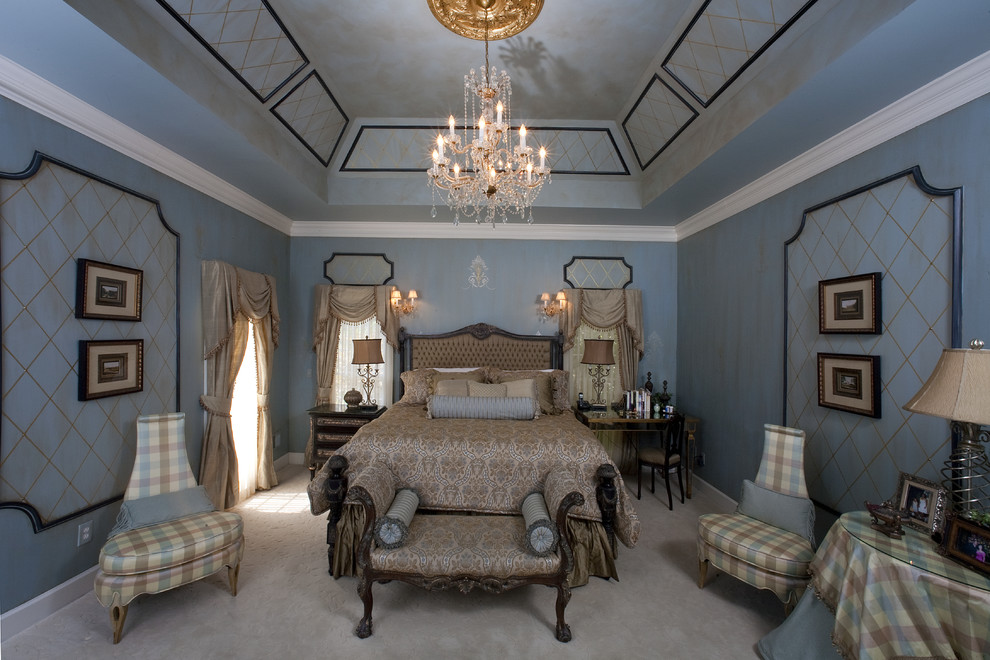 アトランタにある地中海スタイルのおしゃれな寝室のインテリア