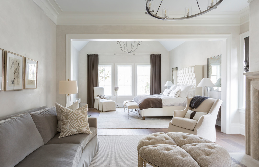 Elegant bedroom photo in Houston