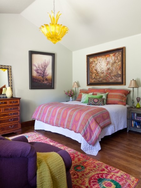 Photo of an eclectic bedroom in Denver.