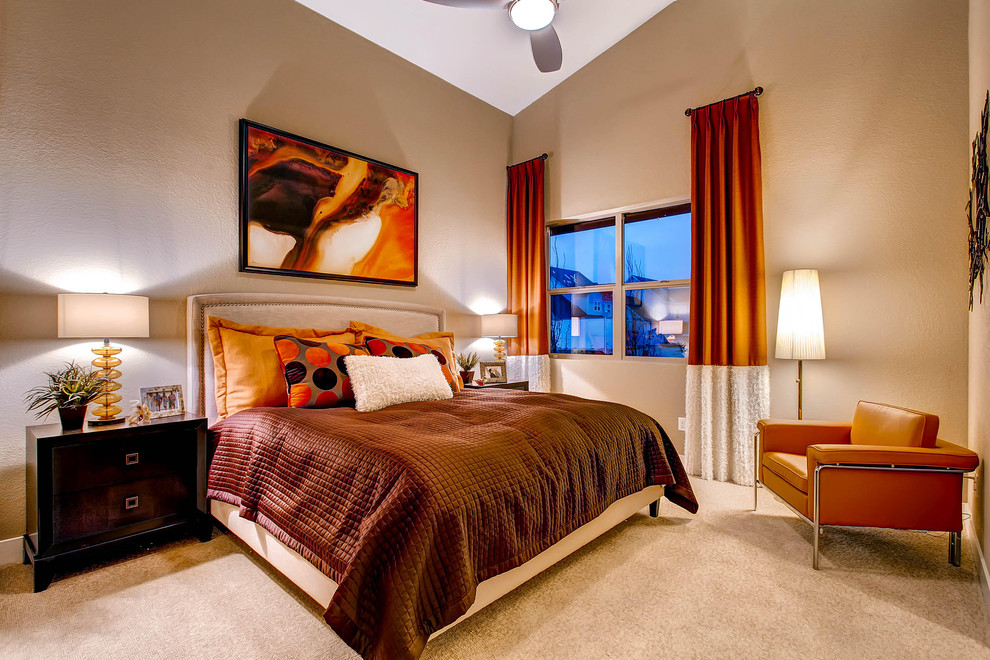 Example of a trendy bedroom design in Denver