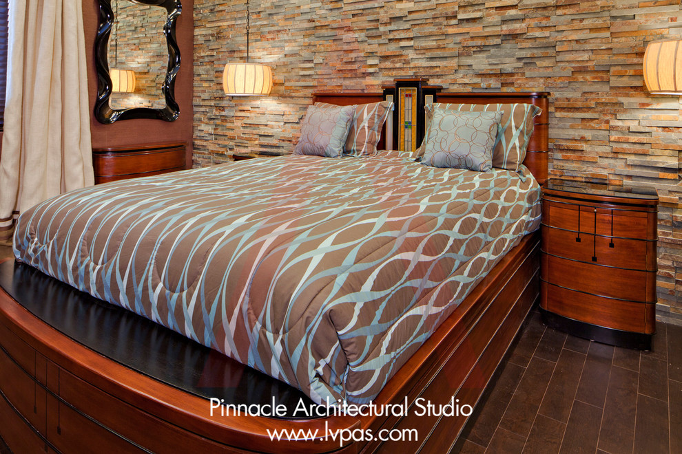 Example of a trendy bedroom design in Las Vegas