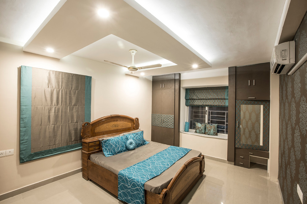 Zen bedroom photo in Chennai