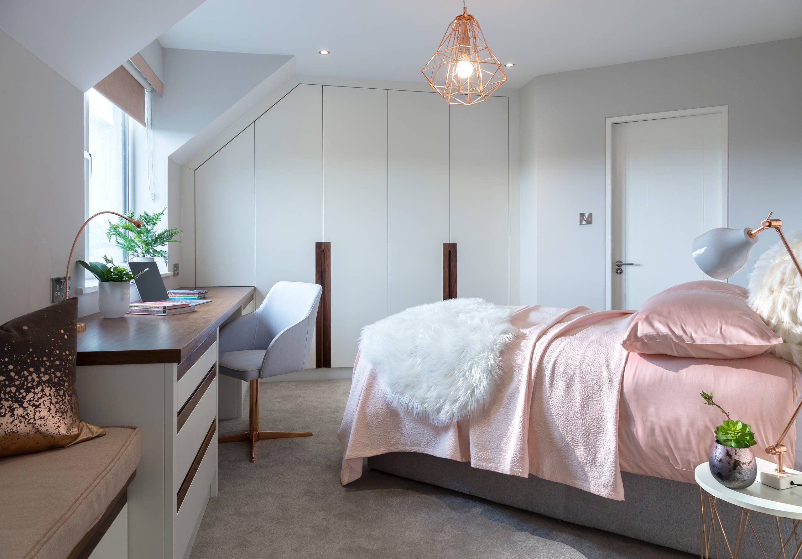 Rose Gold Bedroom Ideas And Photos Houzz