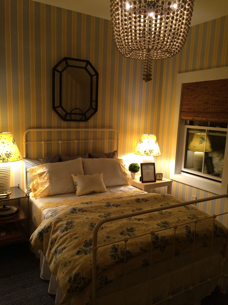 Example of a country bedroom design in New York