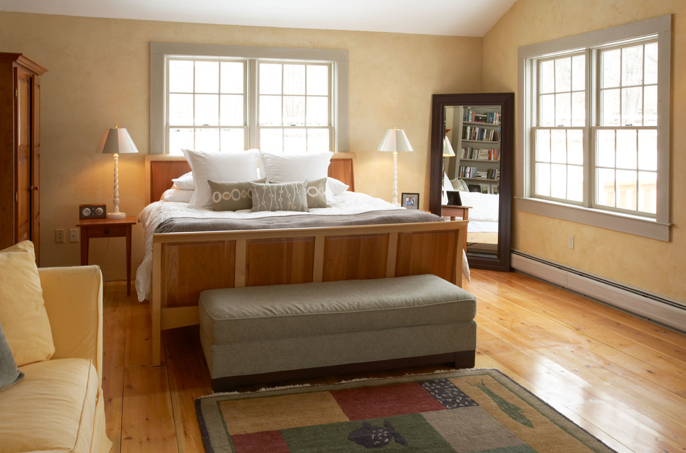 ボストンにあるカントリー風のおしゃれな寝室