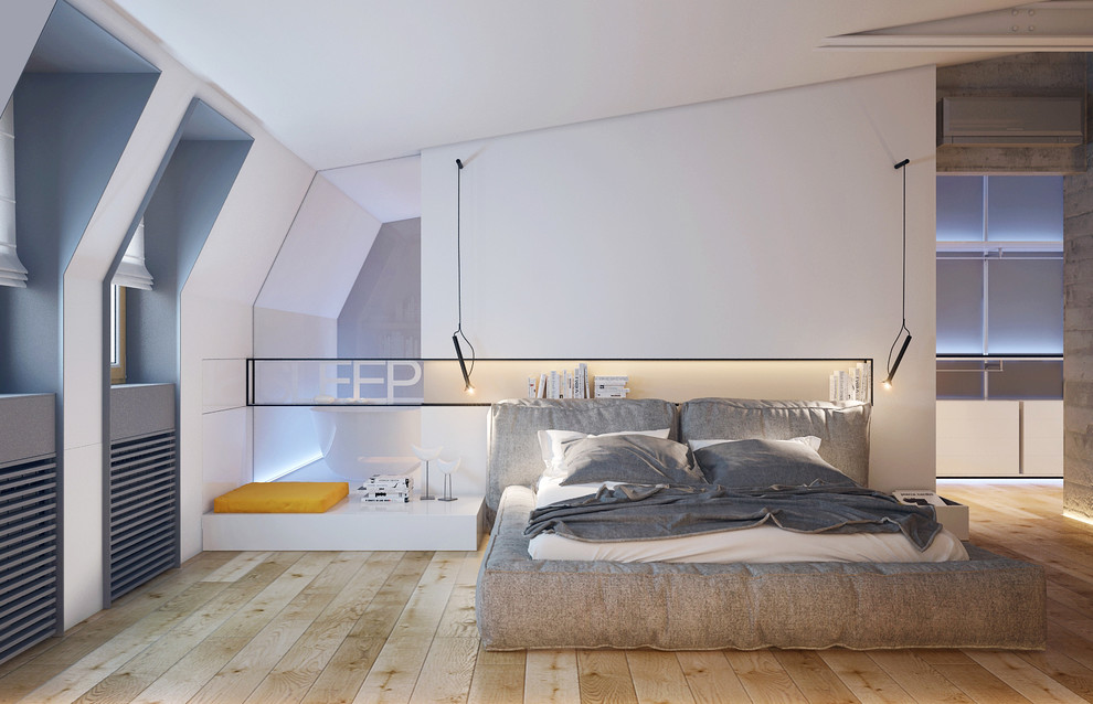 Inredning av ett modernt sovrum