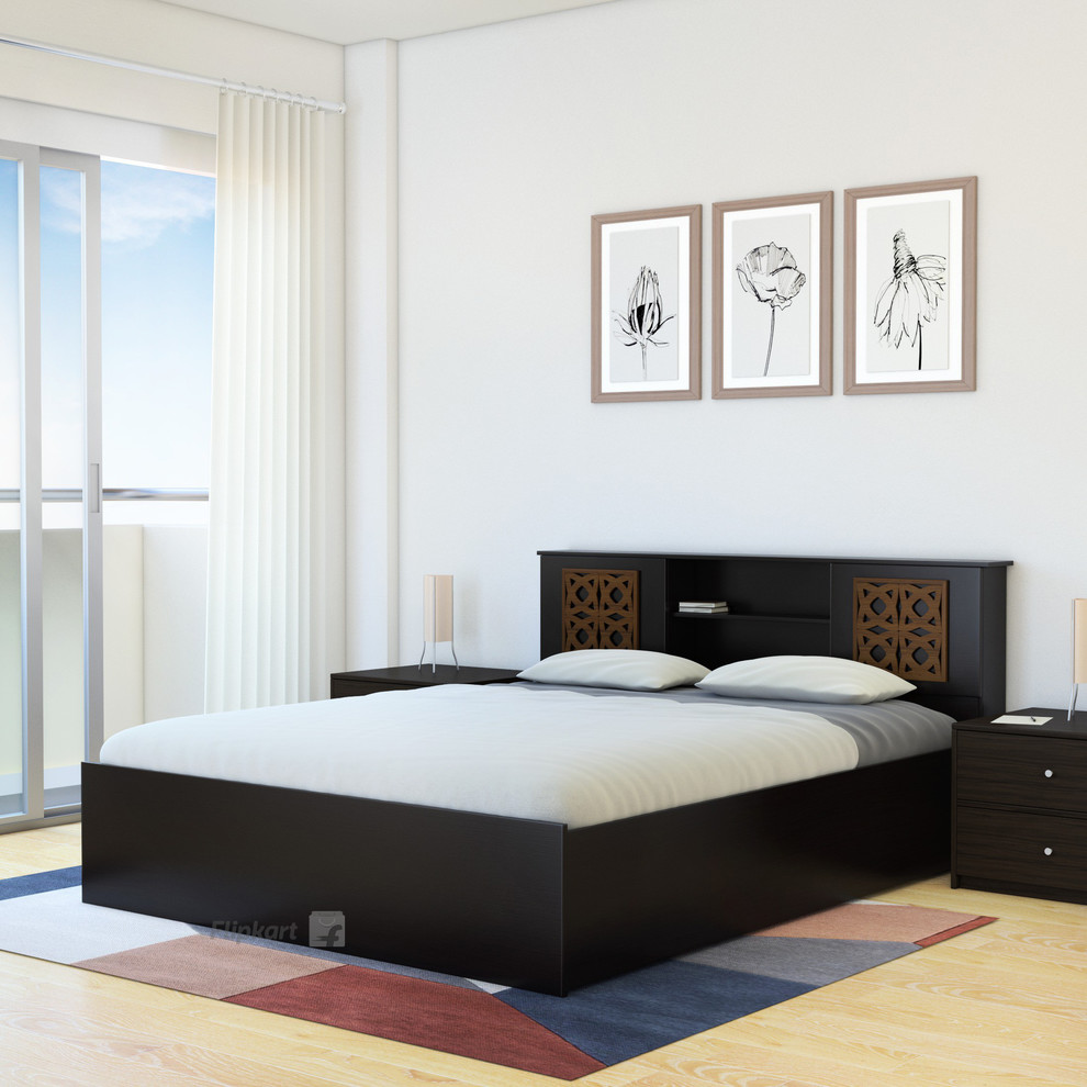 Flipkart Perfect Homes Rhapsody Engineered Wood King Box Bed Bedroom