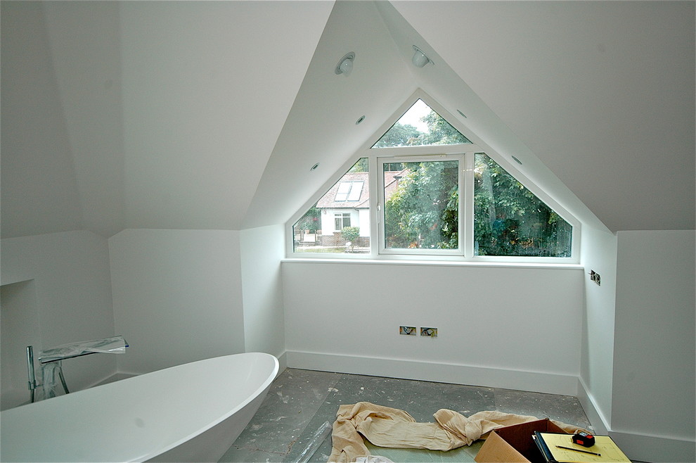 Floating Dressing Table In Front Of A Window Contemporary Bedroom Dorset By Lamco Design Ltd