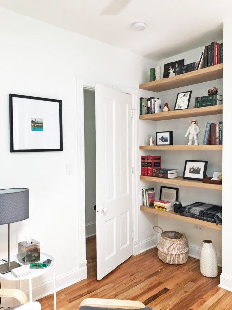 Floating shelves - Contemporary - Bedroom - Chicago - by Mfive Chicago ...