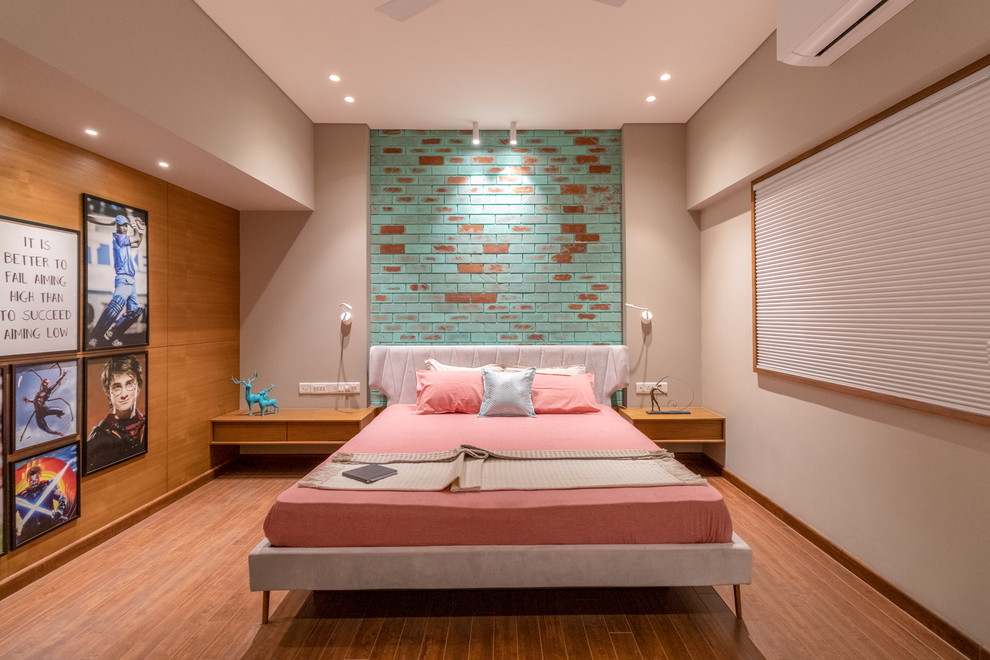 Design ideas for a world-inspired bedroom in Ahmedabad.