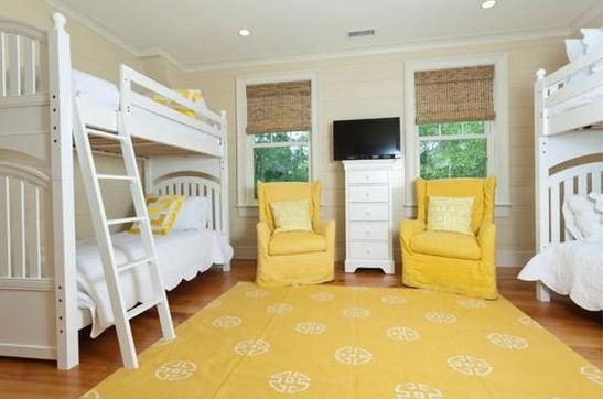 Example of a transitional bedroom design in Charleston