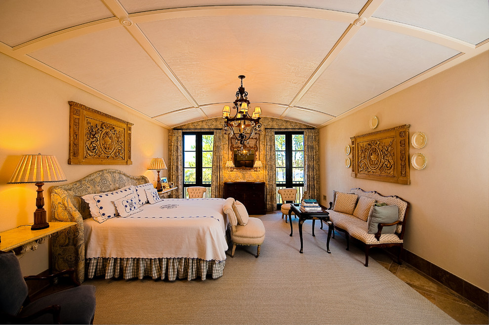 Mediterranes Schlafzimmer in Charleston