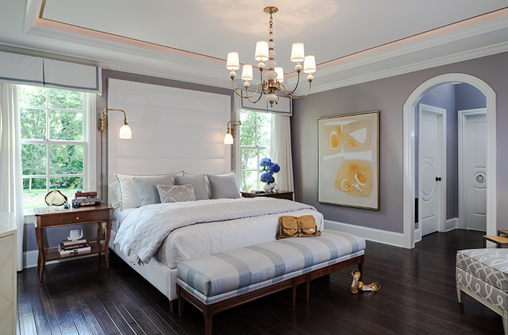 Design ideas for a contemporary bedroom in Nashville.