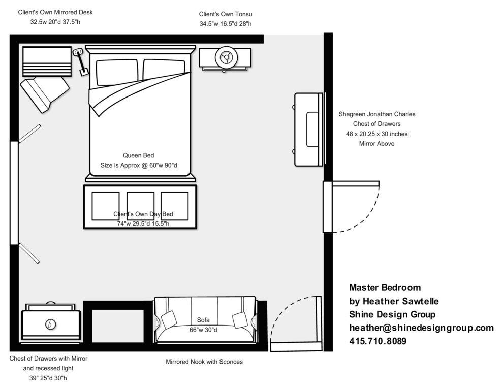 Formal Master Bedroom Sitting Area, 25×30 House Plans