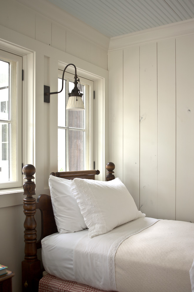 Example of a farmhouse bedroom design in Atlanta