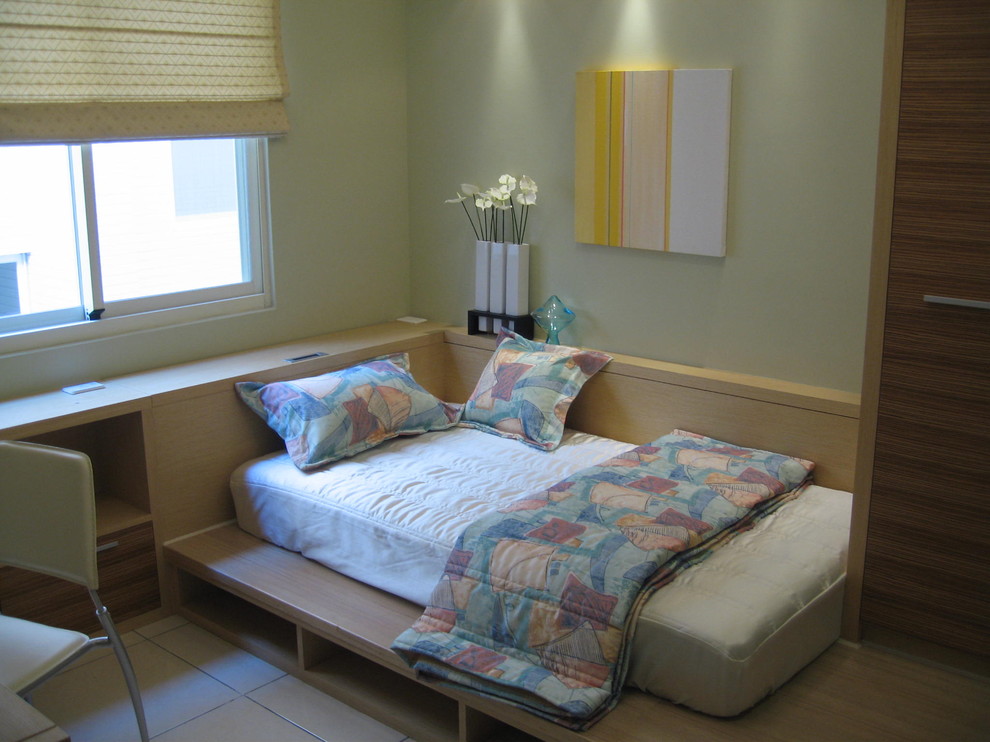 Bedroom - zen bedroom idea in Hong Kong