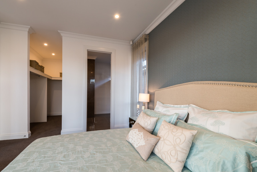 Bedroom - contemporary bedroom idea in Adelaide