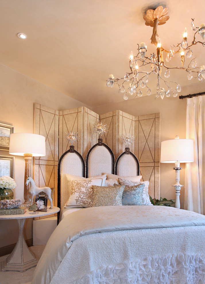 Inspiration for a transitional bedroom remodel in Orange County
