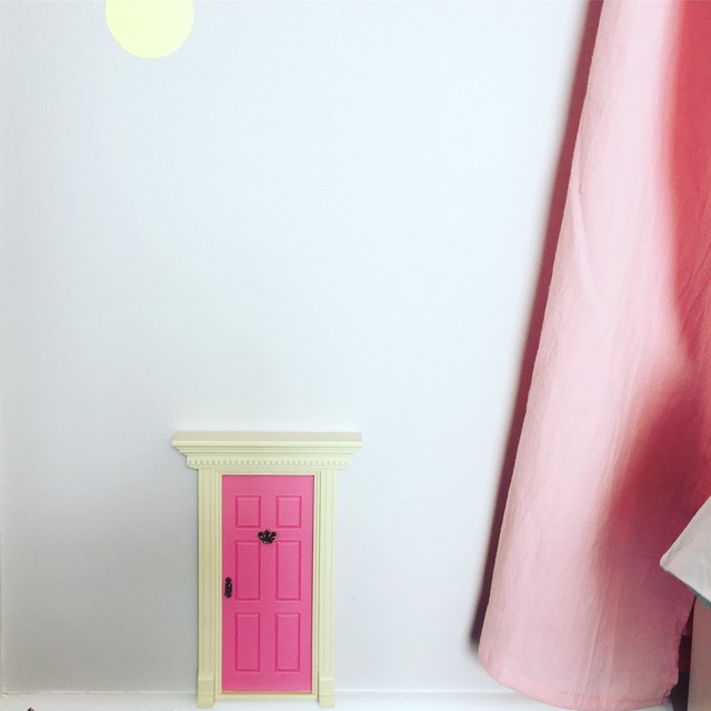 Large 3D Opening Elf Door for wall mounting above skirting board or on the shelf 