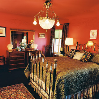 75 Red Bedroom with Orange Walls Ideas You'll Love - March, 2024