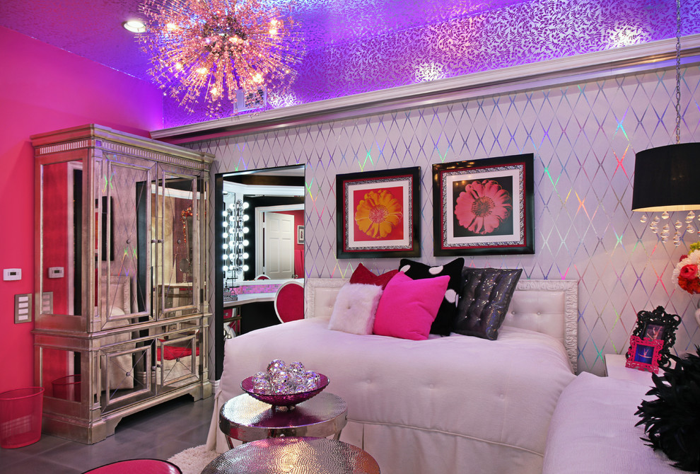 Inspiration for a contemporary bedroom remodel in Los Angeles