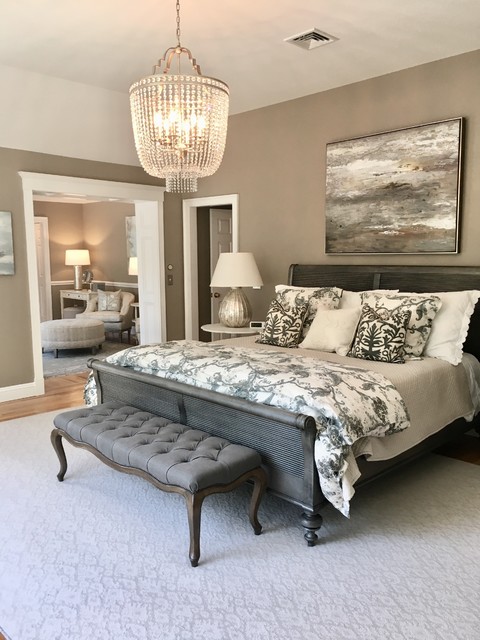 Glamorous Master Bedroom Suite -- Ellen Kilroy - Transitional - Bedroom