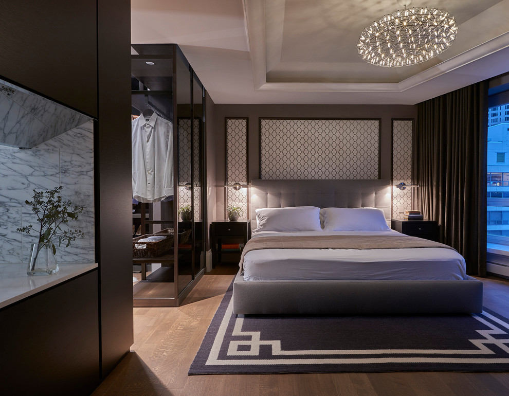 Gold Coast Combination Master Bedroom Transitional Bedroom Chicago by dSPACE Studio Ltd