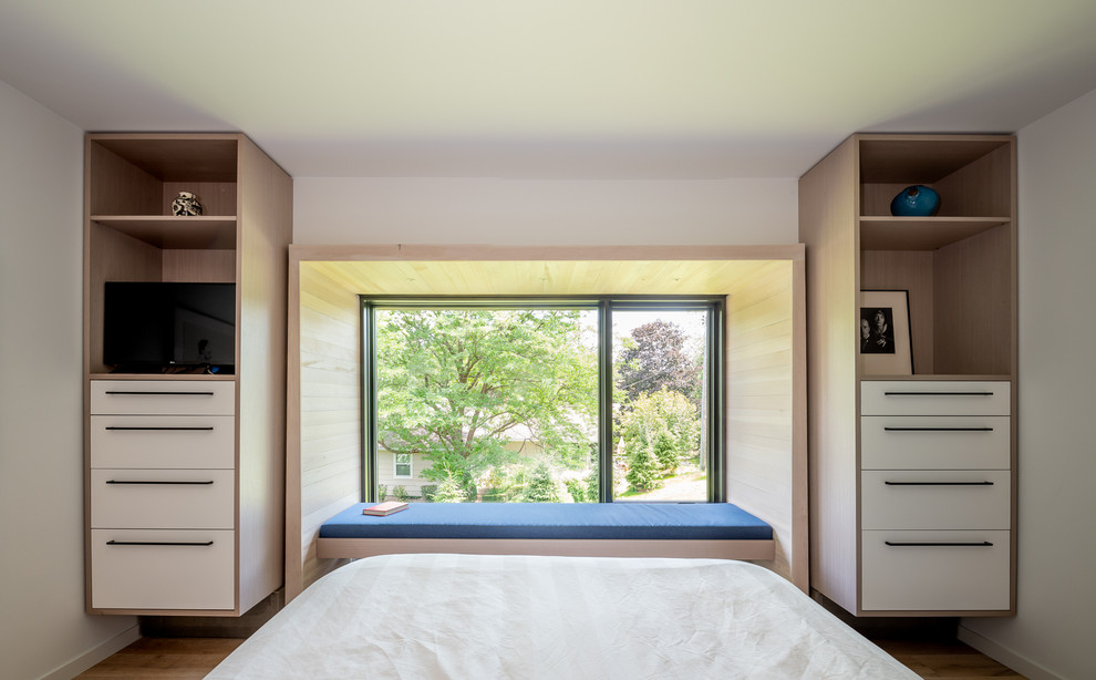 Пример оригинального дизайна: спальня в стиле ретро