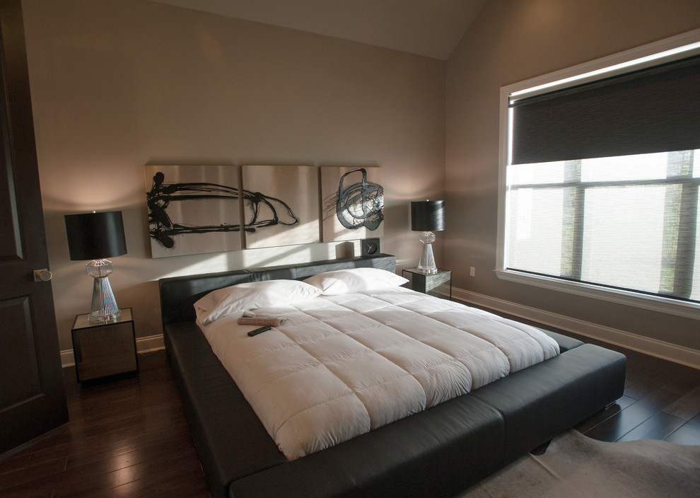 ニューオリンズにあるコンテンポラリースタイルのおしゃれな寝室